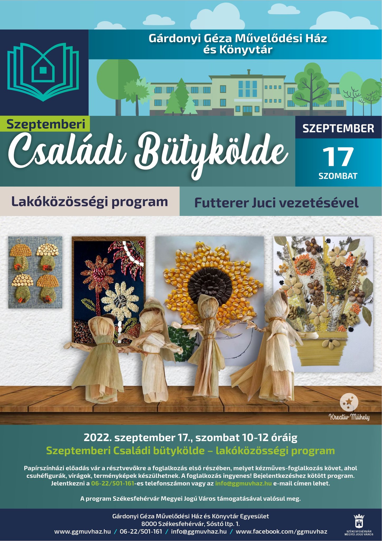 Családi bütykölde papírszínházzal, kézművességgel szombaton a Gárdonyiban